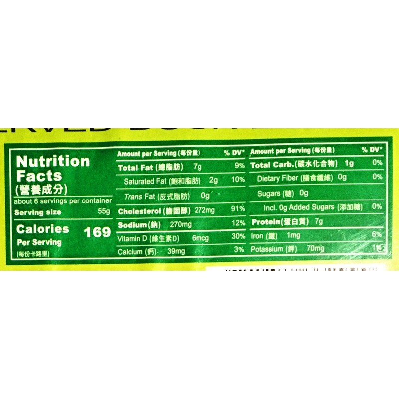 Spring Preserved Duck Egg