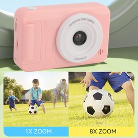 Compact Digital Camera, 1080P 40MP HD Dual Recording Camera with 2.4 Inch Screen 8X Digital Zoom, Portable Auto Focus 4K Digital Camera for Outings Friends Parties (Roseate)