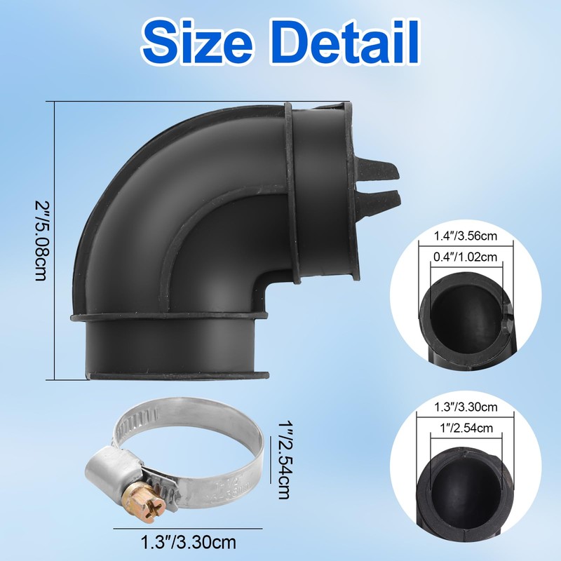 WD24X33918 Dishwasher Circulation Pump To Sump Elbow Hose Kit with