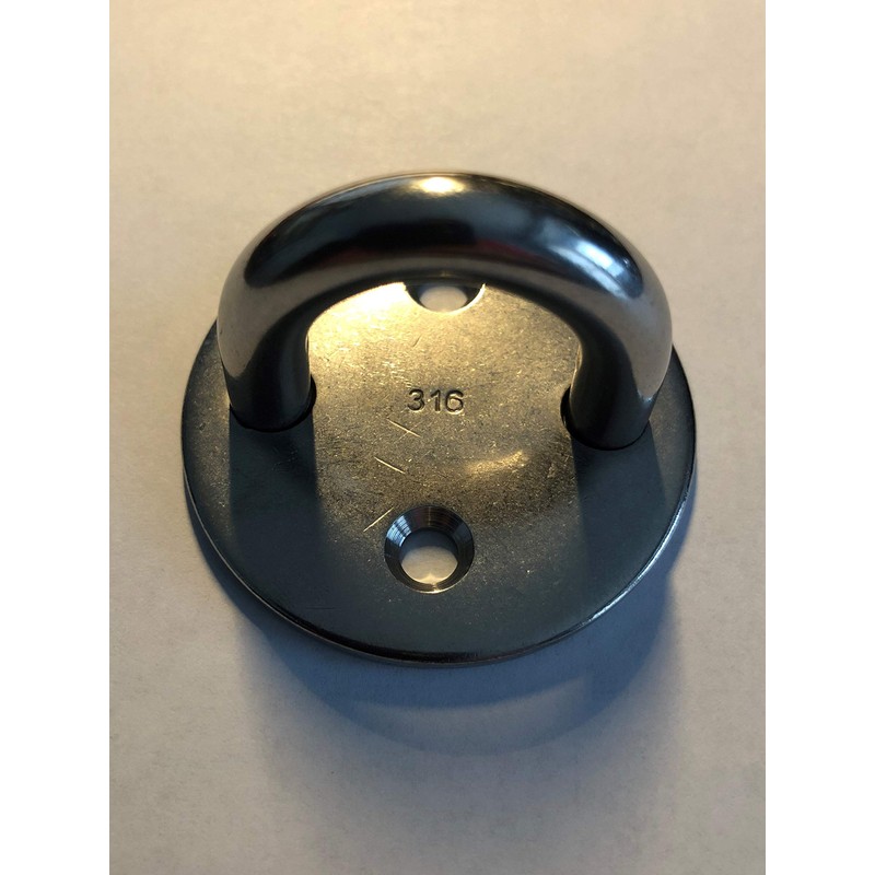 US Stainless 4 Pieces Stainless Steel 316 Round Pad Eye