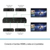 Steren Selector Hdmi 4k De 4 Entradas Y 2 Salidas,
