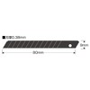 Muratec KDS Cutter Replacement Blades Sharp Black Blades (Small), Pack
