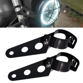Biqing 2PCS Motorcycle Headlight Brackets 28mm-38mm,Universal Motorbike Modified Headlight Mount Brackets Clamp Fork Ear
