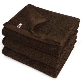 Imabari Towels, Commercial Use, Face Towels, Set of 3, M Color, 13.4 x 33.9 inches (34 x 86 cm), For Beauty Salons, 100 Colors, Lightweight, Thin (No.100 Mocha) mc-ft3