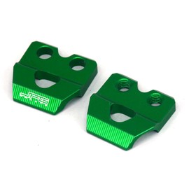 JFG RACING Dirt Bike Brake Line Clamp Aluminum Hose Snap for KX80/85/100/112/125/250/250F/250X/450F/450X/500, KLX140/140L/140G/150L/250/250S/250R/300/300R/300SM/450R And More Models, Green