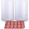 Nylon 2-Pack Bubble Cushioning Wrap Rolls Packing Materials, 3/16" Air