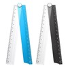 sourcing map 2pcs Folding Straight Ruler 30cm Metric Aluminum Alloy