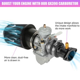 CILOYU VM34 Carburetor Kit Replacement for Predator 420cc 301cc GX390 GX340 GX270 Engine 11Hp 13Hp Mini Bike Go Kart Cart Lawnmower Water Pump Pressure Washer Parts