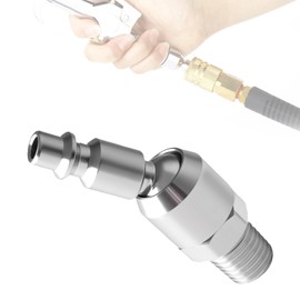 TAYCZGQL Swivel Air Fitting 1/4" Swivel Air Fitting Coupler Tool Heavy-Duty Hose Connector with 360° Rotation Quick Connect/Disconnect for Air Compressors Pneumatic Tools & Industrial Applications