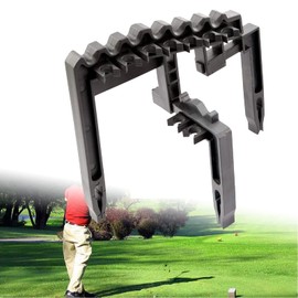 MOVKZACV Golf 9 Iron Club Holder Black Universal Durable Tool for 9 Iron Club Golf Clubs Holder Standing Rack Bracket,Golf Club Organizers Shafts Holder Fits Any Size Bags(size:25x23x4.5cm)