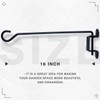 Meng Zhi AO16 Inch Black Swivel Plant Hangers Bracket Heavy
