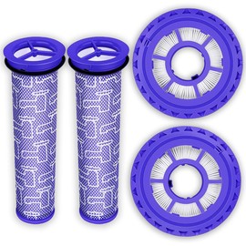 2 Pack Post Filters & 2 Pack Pre Filters Replacement for Dyson DC41 DC65 DC66 UP13 UP20 UP30 Animal, Multi Floor and Ball Vacuum Ball Animal 2 Ball Animal 3, Compare to Part 920769-01& 920640-01