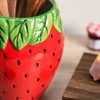 Bicuzat Strawberry Shaped Ceramic Kitchen Utensil Holder, Large Cooking Utensil