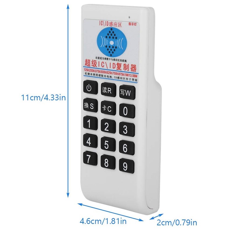 125Khz RFID Reader Writer,Portable Handheld IC/ID Card Writer Copier Duplicator