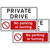 The Signal Range Pack of 2 rigid plastic signs 300mm