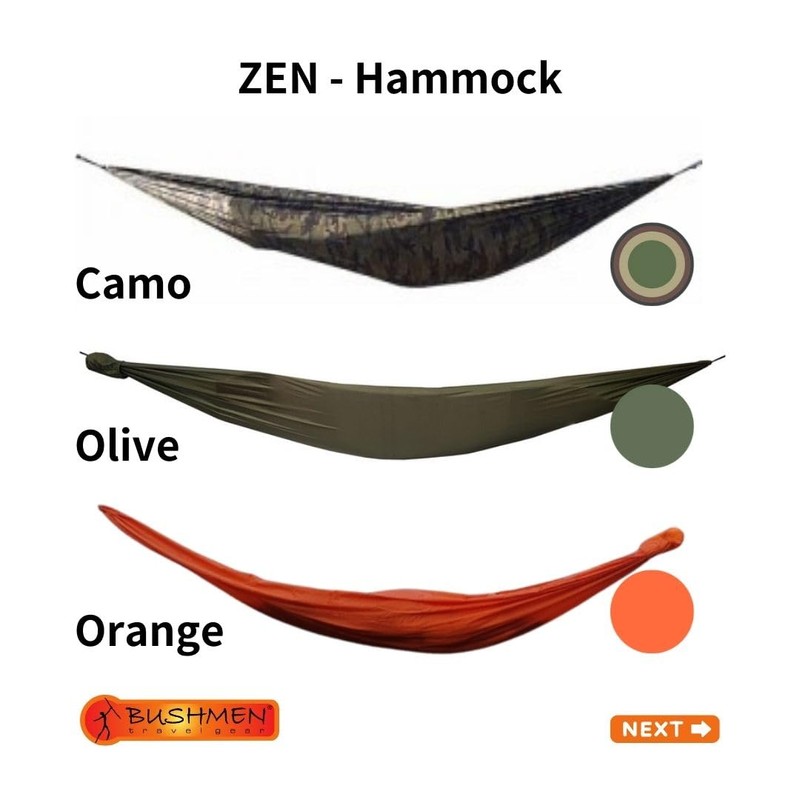 (BUSHMEN travel gear) Bushmen Travel Gear ZEN - Hammock Hammock