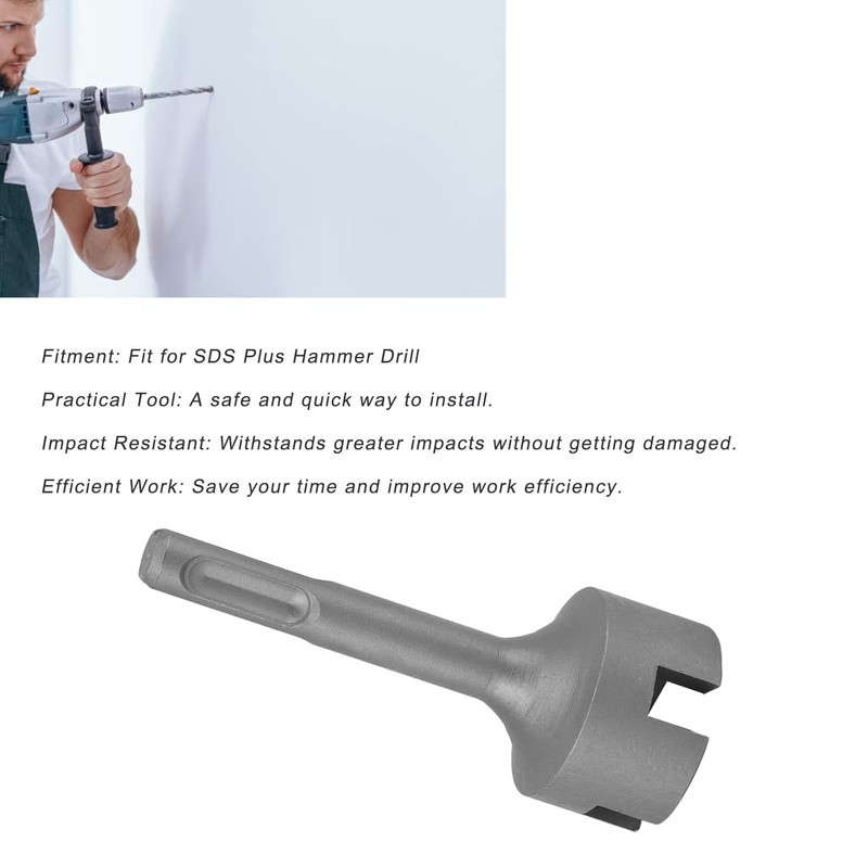 SDS Plus Earth Rod Driver, Metal Grounding Rods Bits Socket