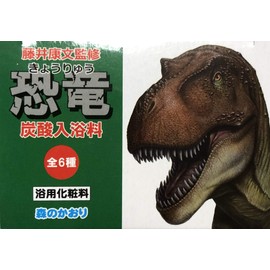 Set of 6, Supervised by Yasufumi Fujii Dinosaur, Carbonated Bathing, Mini Dinosaur, Forest Scent