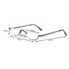 DBEFTLI Half Frame Reading Glasses - Half Moon Readers with