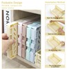 Ruucy 6 Pcs Collapsible Storage Crates, Folding Plastic Crate 25x16x10cm,