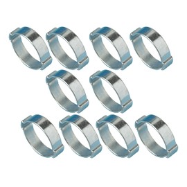 TR Double Nose Hose Clamps Pack of 10 25-28 mm
