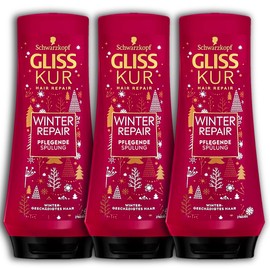 Set of 3 Gliss Kur Winter Repair Conditioner Hair Conditioner 3 x 200 ml