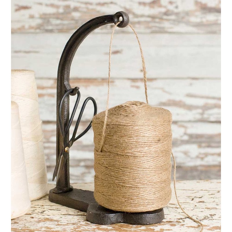 Vintage Style Cast Iron Twine and Shears Set