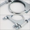scottchen PRO Exhaust Clamp With Hanger fit 2.5" Exhaust Pipe,
