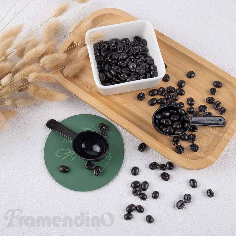 Framendino, 12 Pack Plastic Coffee Measuring Spoons Short Handle Scoops
