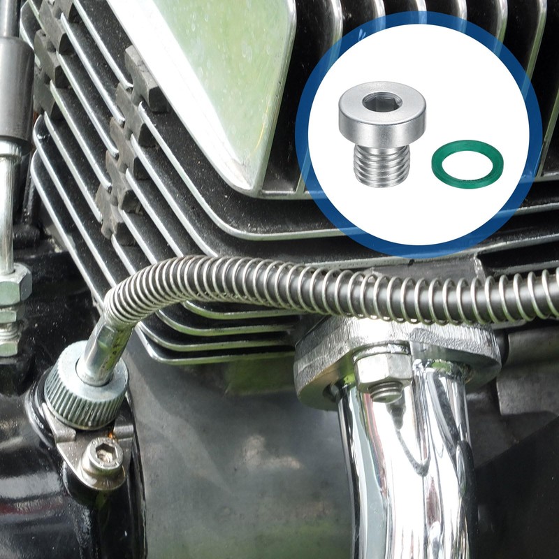 sourcing map 2Pcs M8x1 Inner Hex Head Pipe Fitting Plug,