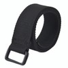 3.8cmx110cm Black Canvas Belt, Canvas Square Double Ring Buckle Belt for Men Women
