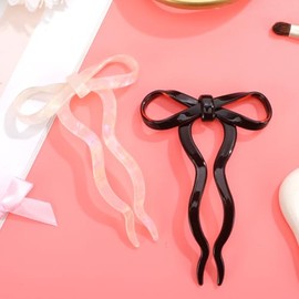 Beaupretty Horquillas Francesas Para El Cabello Con Lazo En Forma De U 2 Piezas Accesorios Para Peinar Moños Y Recogidos Diseño Ligero Y Resistente Para Uso Diario