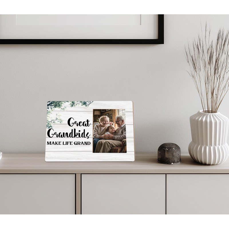 Great Grandparents Picture Frames,Great Grandkids Make Life Grand Wood Photo