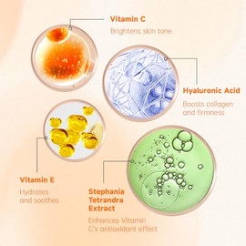 VGO- 【Hidratación profunda】El suero de vitamina C VGO proporciona una hidratación intensa que retiene la humedad, ayuda a equilibrar tu cutis, estimul
