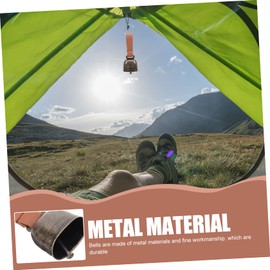 Kisangel 2sets Bear Bell Hiking Camping Bell Vintage Style Outdoor Activities and Pet Safety 2pcs*2