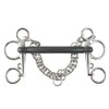 HORZE Mullen Mouth Pelham Rubber Bit - US 5 in,