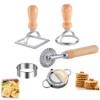 Ravioli Maker Stamp Cutter with Roller Wheel Set,for Ravioli, Pasta,