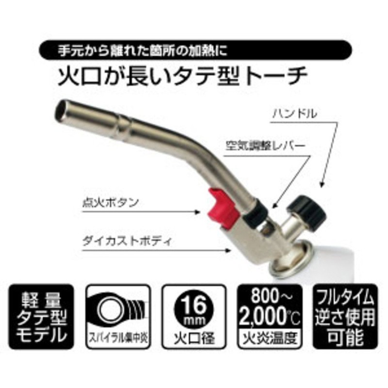 Shinfuji Burner Power Torch RZ-832 (Includes 1 Dedicated Container RZ-860)