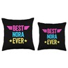 Best Nora Ever Throw Pillow