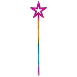 MYUBWTF Ridescence 13 Inches Star Wand Elf baton, Angel Star Magic Wand, Silver Fairy Princess Plating, Silver Stars Stick for Girl's Princess Costume Girl's elf costume
