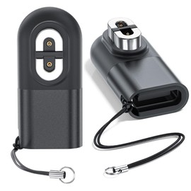 2 Pack Shokz Charger Adapter, USB C Magnetic Headphones Charger Adapter Converter for Shokz OpenRun, After Shokz Aeropex, Shokz OpenRun, OpenRun Pro Mini, OpenComm Headphones(With hanging rope)