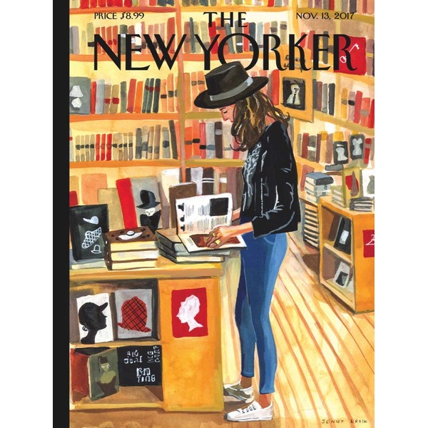New York Puzzle Company - New Yorker at The Strand - 1000 Piece Jigsaw Puzzle