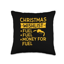Christmas Wishlist 2022 Dear Santa Just Bring Fuel Throw Pillow