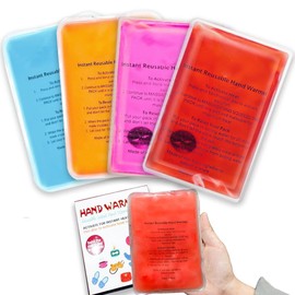 Reusable Snap Heat Pack, Hand Warmers Boil Click Heat Pocket Hand Warmer, Pouch Gel Hand Warmers for Camping for Outdoor, Indoor, Working, Studying, Camping, Warm Gifts