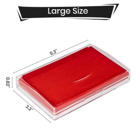 Stamp Pad, 5.3x3.3'' Ink Pad, Red