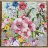 TWO Pink Floral Paper Napkins Decoupage Flowers Spring Springtime Bouquet