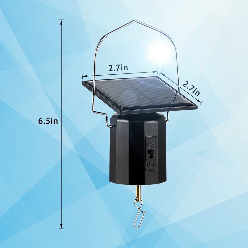 Solar Powered Wind Spinner Motor, Small Mobile Rotating Motor, OMCCHK