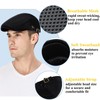 AIDIER Men's Mesh Flat Cap Breathable Mesh Peaked Cap Flat