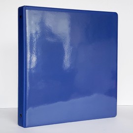 Easel Ring Binders - Flip Over The top Style Platform Construction. (Royal Blue, 11" X 8 1/2" Sheet Size Bound on 11" Side)