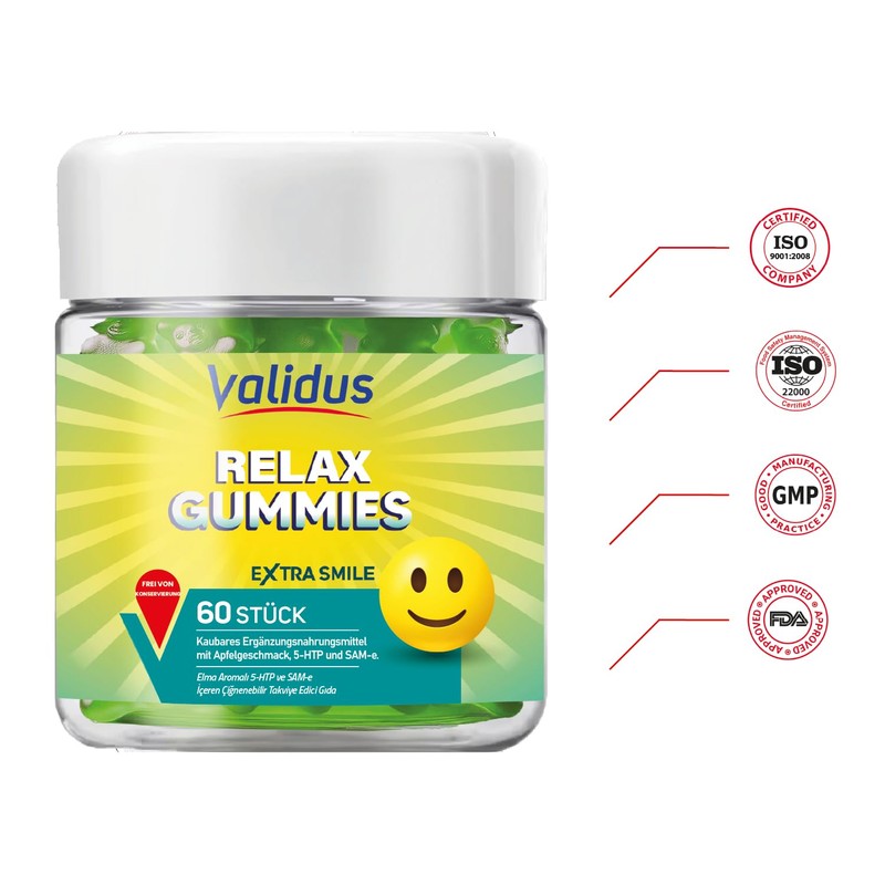 Validus 5-HTP 200 mg + Sam-e 25 mg 60 Gummies